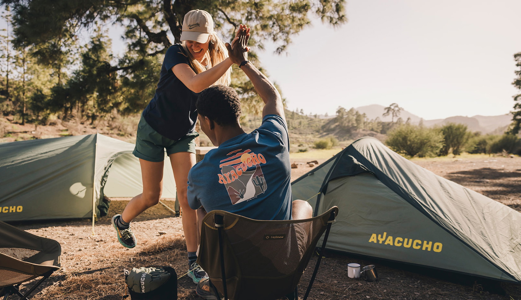 Friends near Ayacucho tents