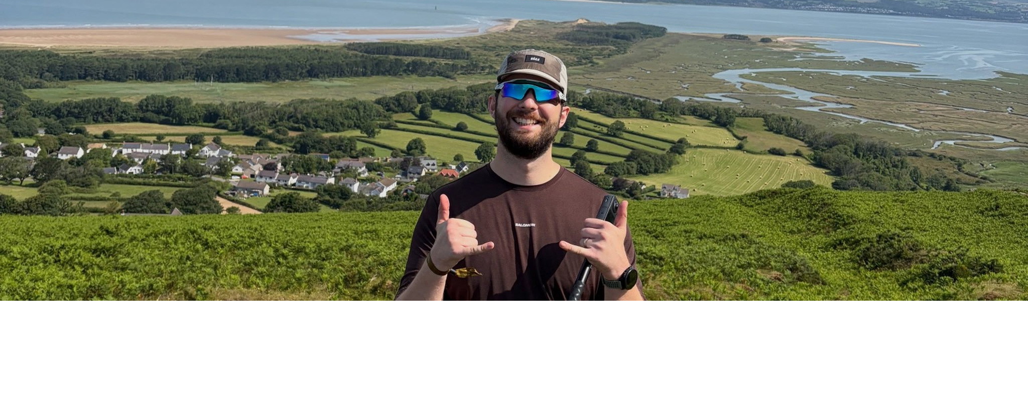 Levi Freed smiling in the outdoors