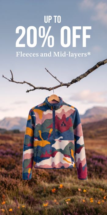 Up to 20% off Fleeces and mid-layers