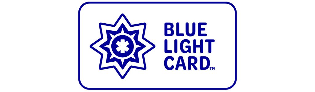Blue light card logo